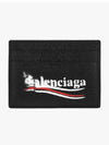 Logo Printing Leather Card Wallet Black - BALENCIAGA - BALAAN 2