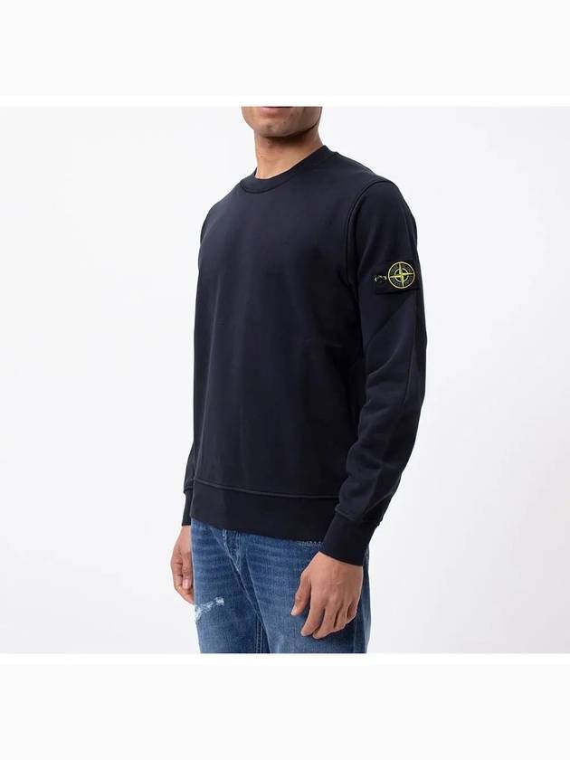 Wappen Patch Crew Neck Sweatshirt Navy - STONE ISLAND - BALAAN 3