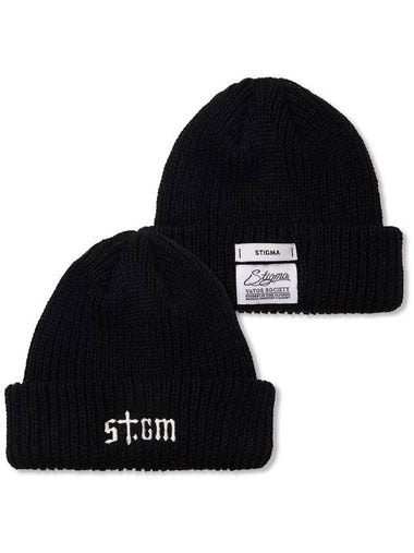 STGM Logo Classic Beanie Black - STIGMA - BALAAN 1