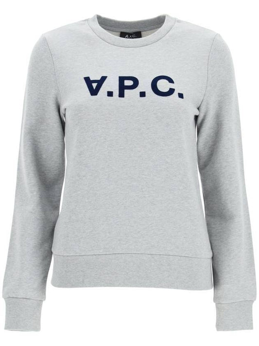 VPC Logo Viva Sweatshirt Grey - A.P.C. - BALAAN.