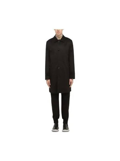 Cotton Inner Check Single Coat Black - BURBERRY - BALAAN 2