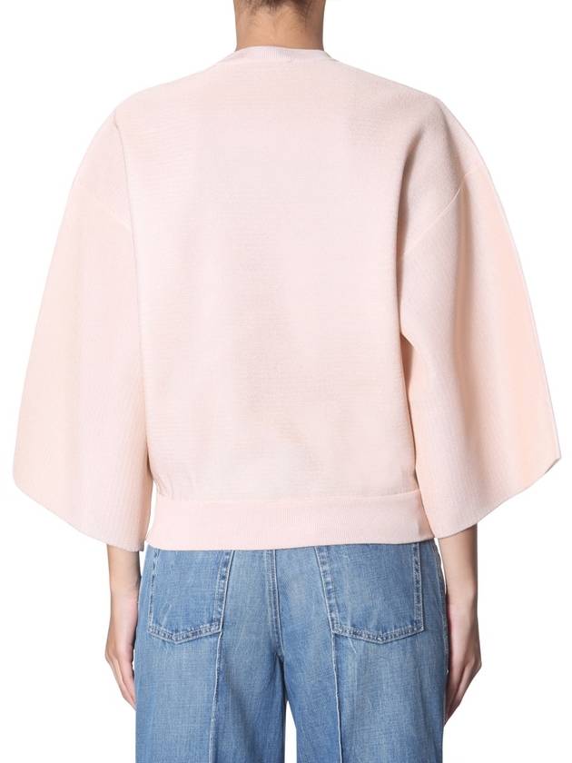 Women's Puff Sleeve Knit Top Pink Beige - GIVENCHY - BALAAN 4