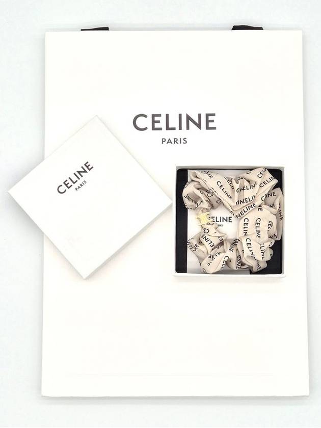 Rayure Bracelet Slik Scrunchy Gold White - CELINE - BALAAN 4