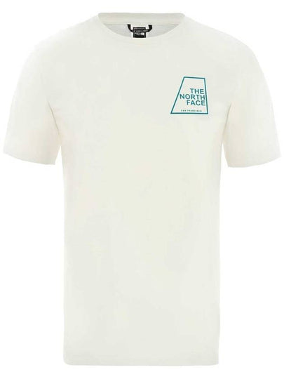 Men's Logo Marks Tri-Blend Short Sleeve T-Shirt White - THE NORTH FACE - BALAAN 2