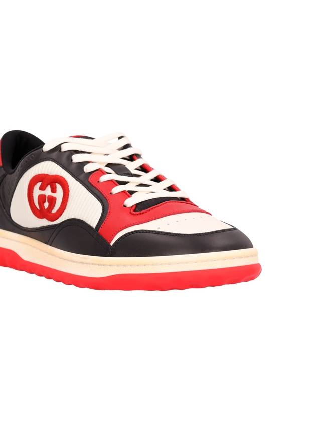 Mac80 Interlocking G Low Top Sneakers Red Black - GUCCI - BALAAN 6