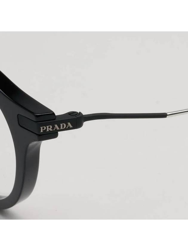 Titanium glasses frame VPR06Y 1AB 1O1 round horn frame - PRADA - BALAAN 5