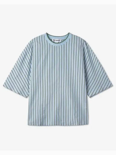 Kimono Stripe Short Sleeve T-Shirt Blue - SUNNEI - BALAAN 2