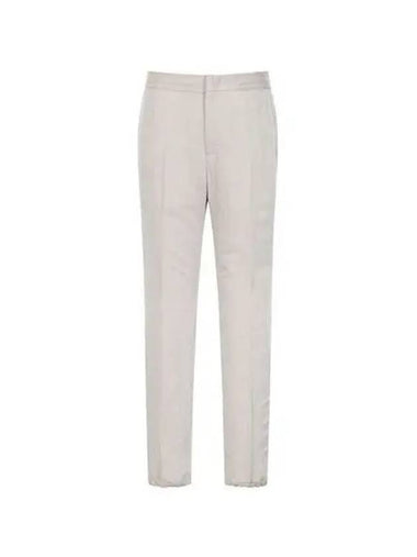 Zegna Regular Straight Trousers Ivory 5ZF100A573GLC1 - ERMENEGILDO ZEGNA - BALAAN 1