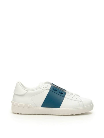 Men's Open Point Hidden Low Top Sneakers White - VALENTINO - BALAAN 1