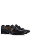 Mirror G Leather Loafers Black - GUCCI - BALAAN 9