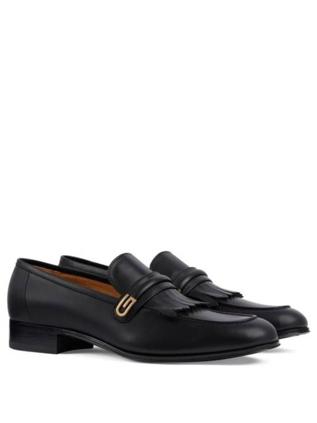 Mirror G Leather Loafers Black - GUCCI - BALAAN 9