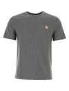 Fox Head Patch Classic Short Sleeve T-Shirt Grey Melange - MAISON KITSUNE - BALAAN 2