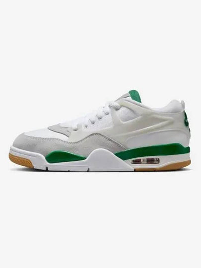 Air Jordan 4 RM Low Top Sneakers Fine Green White - NIKE - BALAAN 2