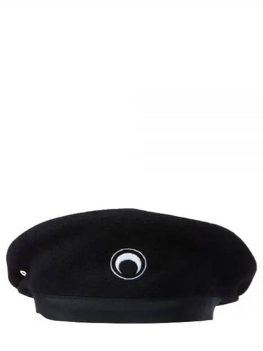 24 UHG002RWOV0015 BK99 Embroidered French Beret - MARINE SERRE - BALAAN 1