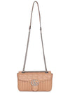 GG Marmont Small Shoulder Bag Beige - GUCCI - BALAAN 6