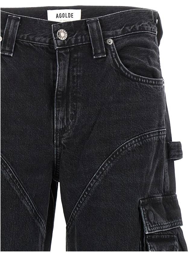 Denim Straight Pants A91651557SPIDER Black - AGOLDE - BALAAN 4