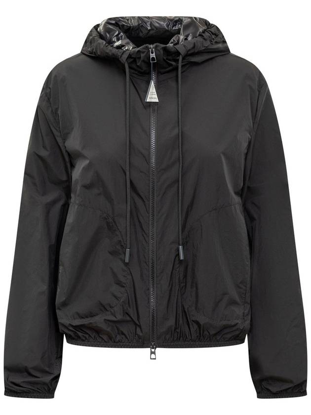 Women's Cassie Hooded Jacket Dark Grey - MONCLER - BALAAN 2