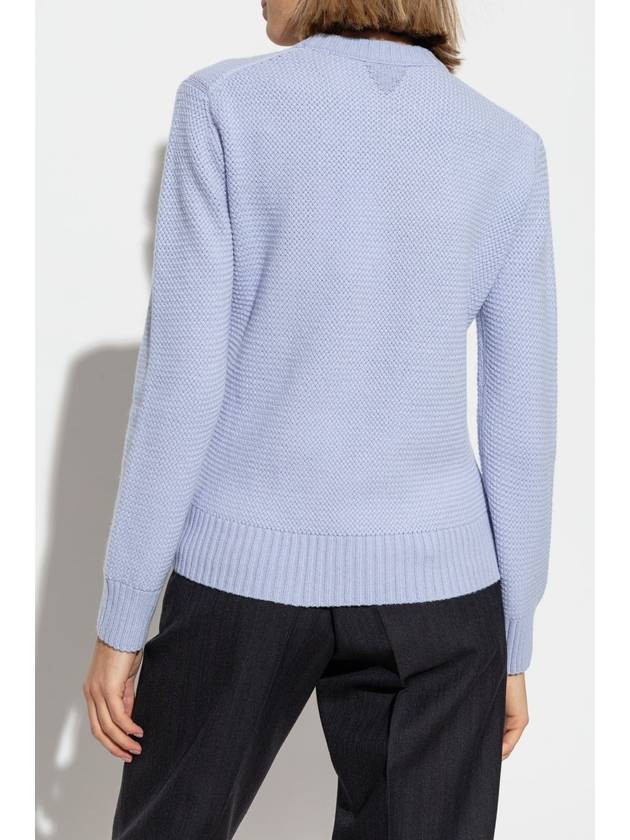 Bottega Veneta Cashmere Sweater, Women's, Blue - BOTTEGA VENETA - BALAAN 4