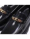 Triomphe Magaret Chain Chunky Leather Loafers Black - CELINE - BALAAN 3