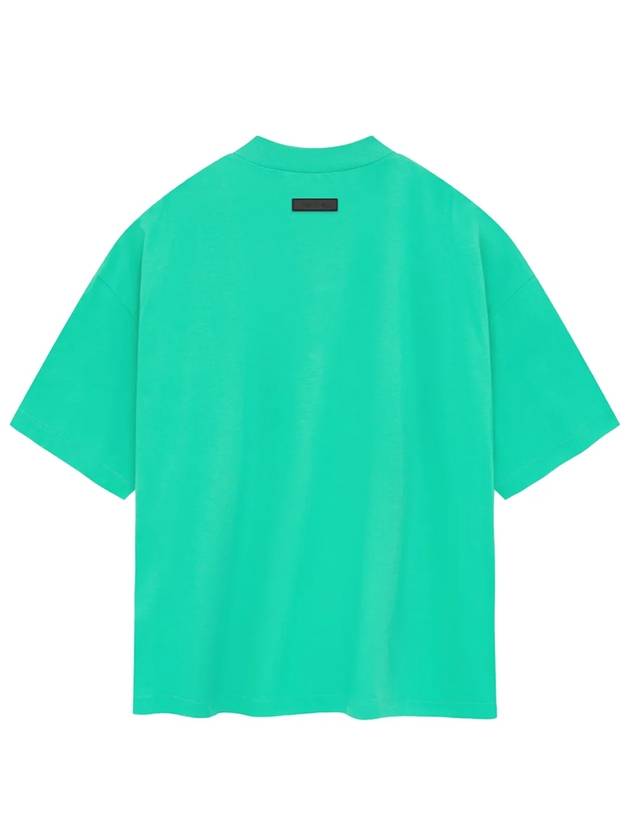 Spring Tab Crew Neck Short Sleeve T-Shirt Mint Leaf - FEAR OF GOD ESSENTIALS - BALAAN 4