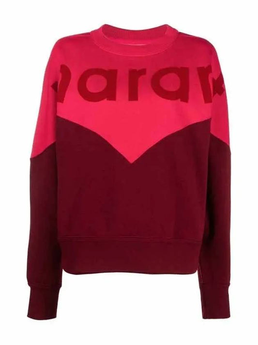 Women s Houston brushed sweatshirt pink SW0255 22A047E 80BY - ISABEL MARANT - BALAAN 1