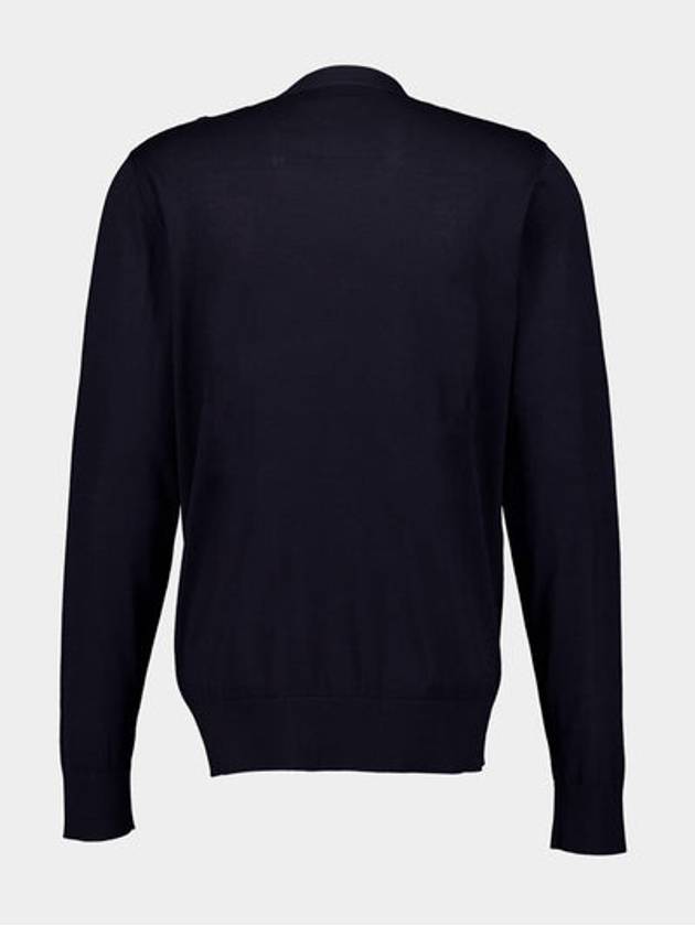 Cotton Silk Cardigan Night Blue - GIVENCHY - BALAAN 3