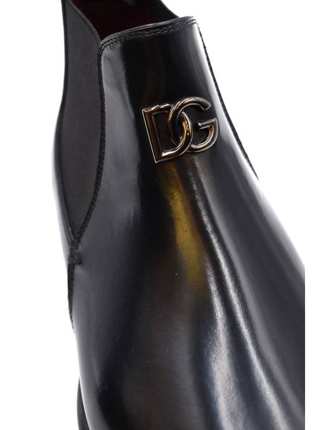 pointed toe leather ankle boots A60439A1203 - DOLCE&GABBANA - BALAAN 5