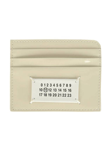 Stitch Logo Patch Card Wallet Light Grey - MAISON MARGIELA - BALAAN 1