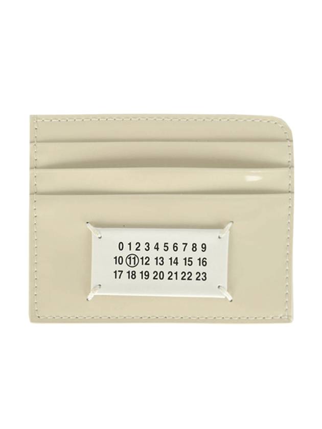 Stitch Logo Patch Card Wallet Light Grey - MAISON MARGIELA - BALAAN 1