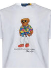 Polo Bear Print Short Sleeve TShirt White 710854497 032 - RALPH LAUREN - BALAAN 4