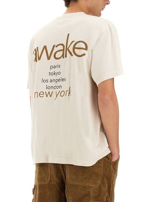 T-SHIRT WITH LOGO - AWAKE NY - BALAAN 4