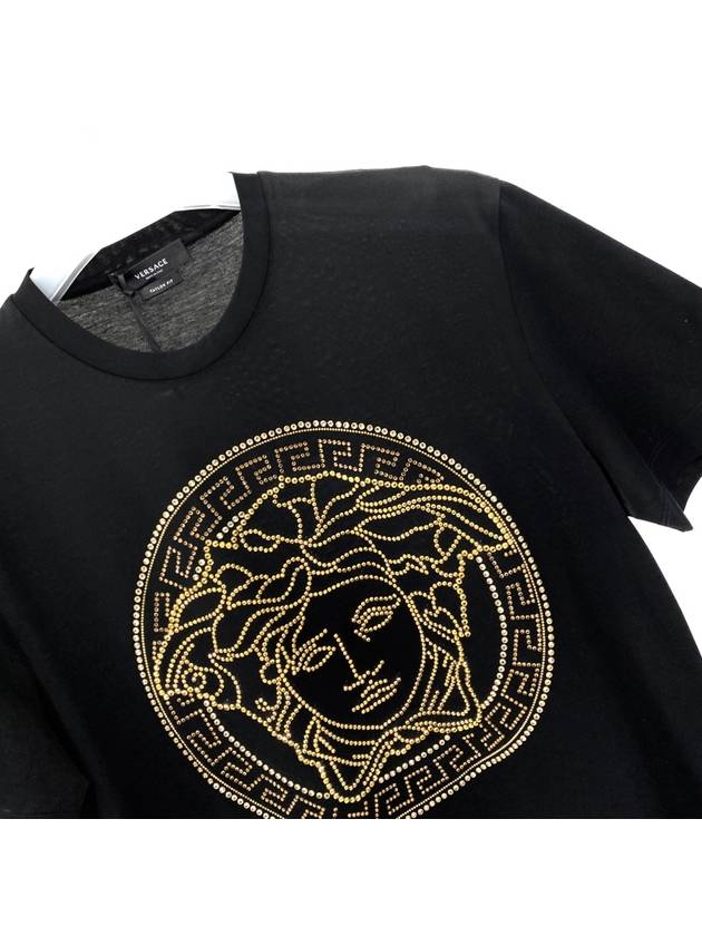 Men's Medusa Logo Short Sleeve T-Shirt Black - VERSACE - BALAAN 3