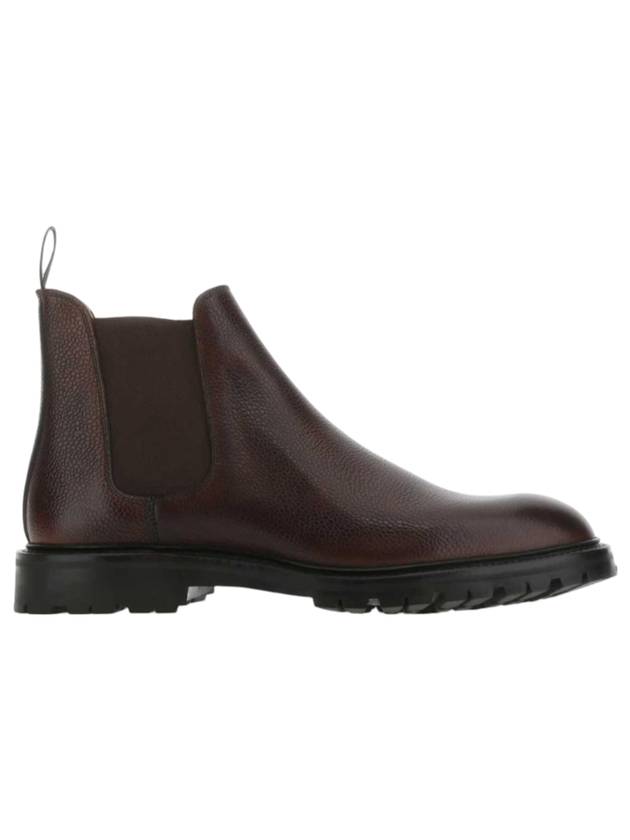 Scotch grain leather Chelsea boots dark brown - CROCKETT & JONES - BALAAN 1