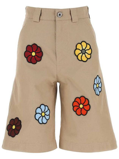 JW Anderson Floral Bermuda Shorts Beige - MONCLER - BALAAN 2