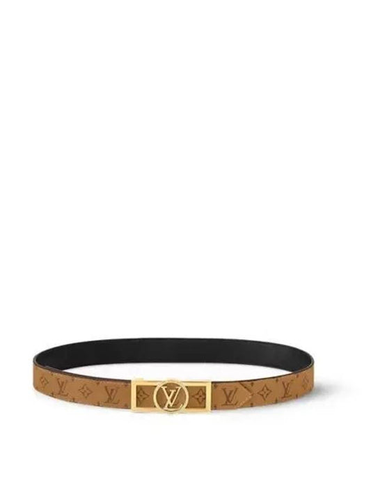 Dauphine 25mm Reversible Leather Belt Black Brown - LOUIS VUITTON - BALAAN 2