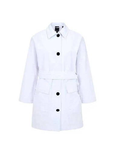 Women s Snap Button Nylon Coat White 270516 - ARMANI EXCHANGE - BALAAN 1