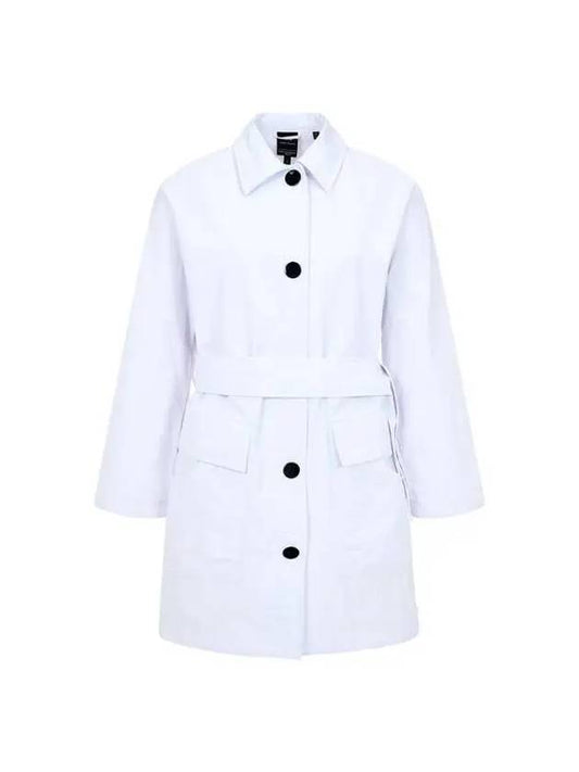 Women s Snap Button Nylon Coat White 270516 - ARMANI EXCHANGE - BALAAN 1