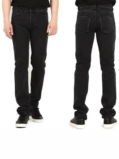 Black washed denim slim pants 1355610466001 - GIVENCHY - BALAAN 1