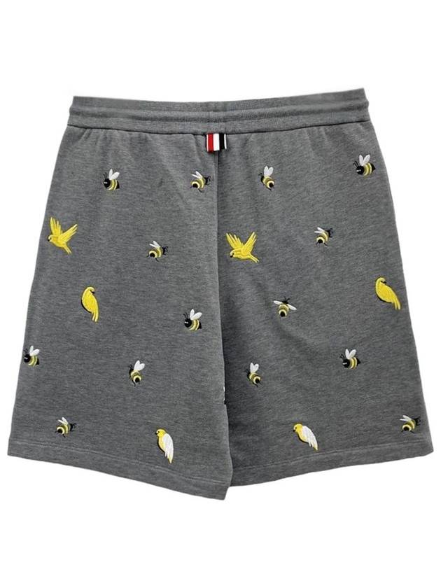 Bird & B Embroidered Short Pants MJQ162E 035 - THOM BROWNE - BALAAN 2