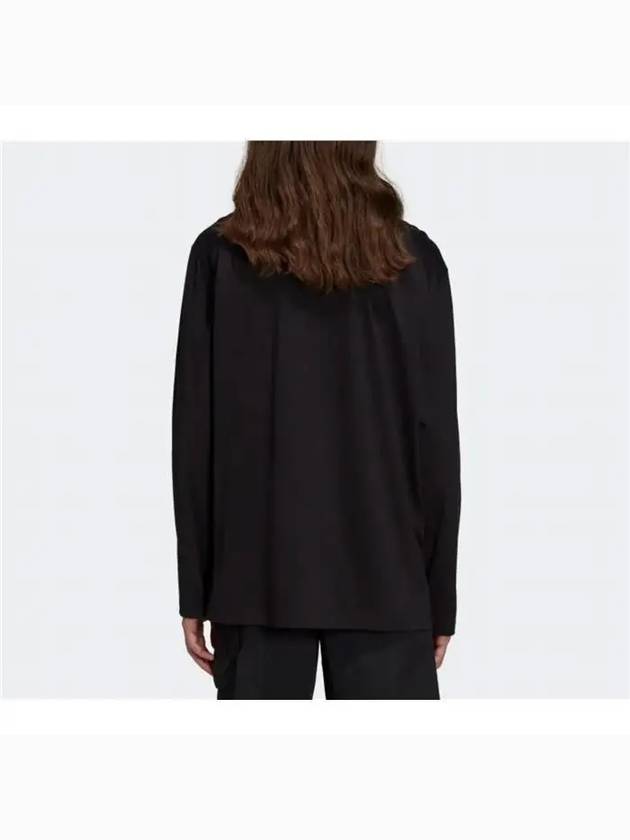 Y3 HENLEY Classic Long Sleeve TShirt - YOHJI YAMAMOTO - BALAAN 4