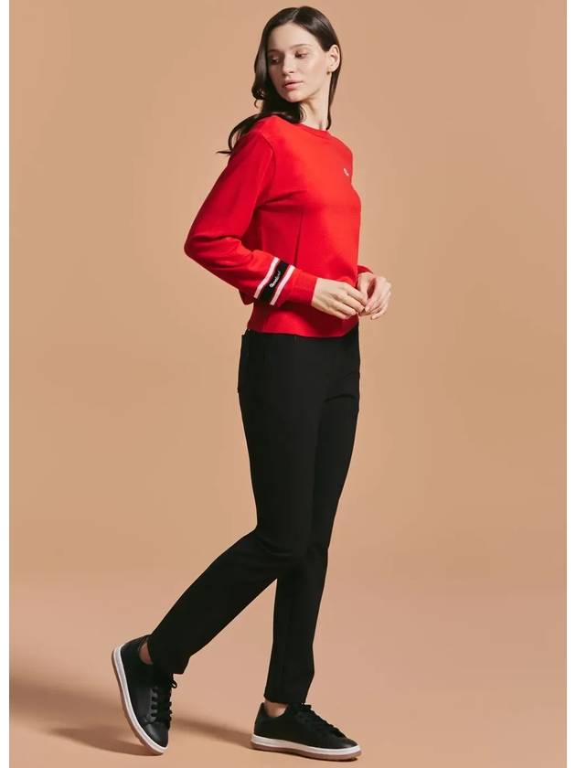 Women s Sleeve Point Round Knit Pullover Red - CLEVELAND GOLF - BALAAN 6