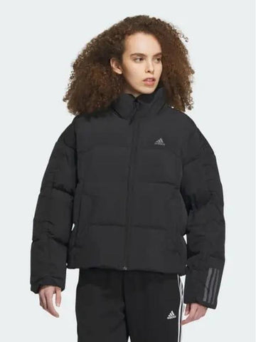 Daily cropped down jacket women s black gray Four IL8940 744254 - ADIDAS - BALAAN 1