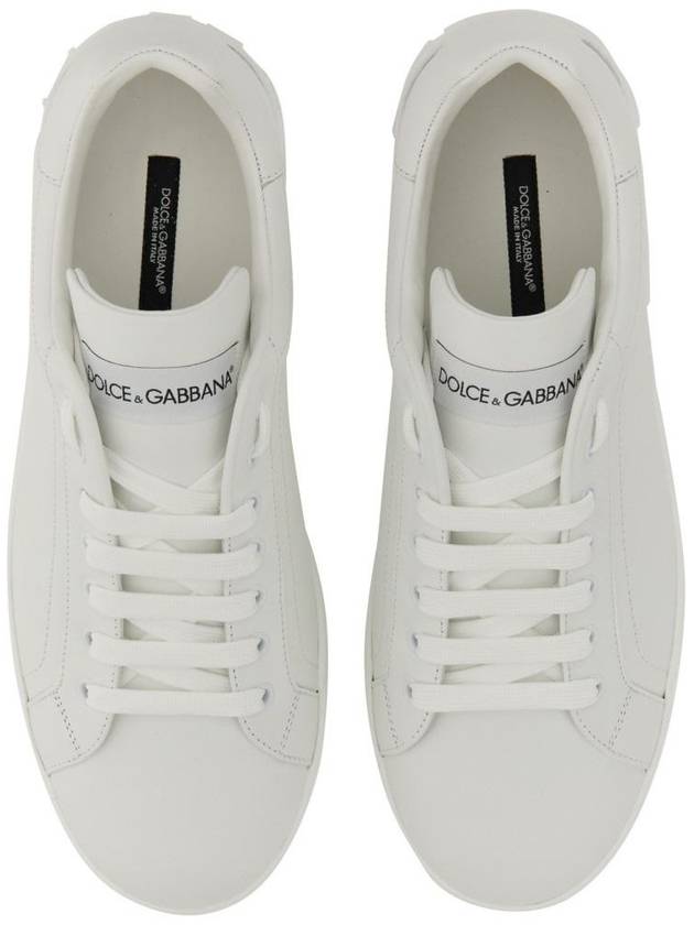 Portofino Calfskin Low Top Sneakers White - DOLCE&GABBANA - BALAAN 6