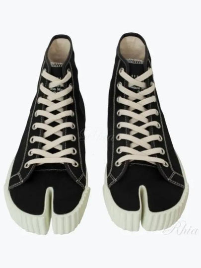 Tabi Split Toe High Top Sneakers Black - MAISON MARGIELA - BALAAN 2