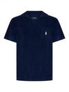 Men's Terry Short Sleeve Polo Shirt Navy - POLO RALPH LAUREN - BALAAN 2