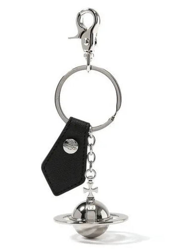 3D ORB Logo 8203010H OM0009 N405 Saffiano Keyring 1024484 - VIVIENNE WESTWOOD - BALAAN 1