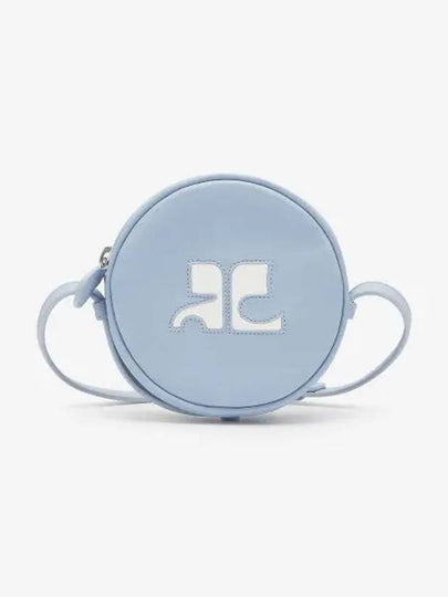 Re-Edition Circle Leather Cross Bag Blue - COURREGES - BALAAN 2