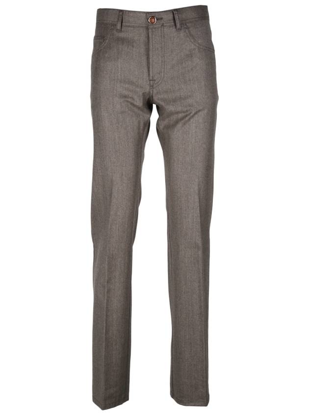 Men's Livigno Virgin Wool Straight Pants Gray - BRIONI - BALAAN 2