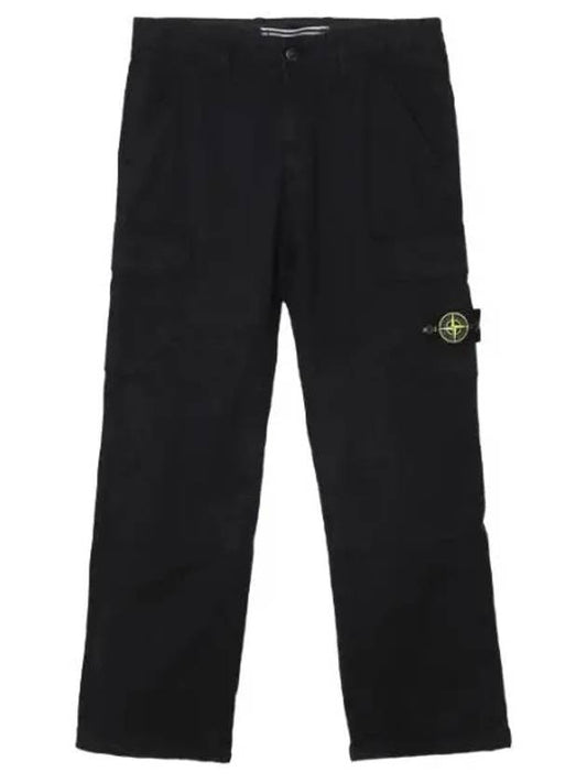 Stretch Cotton Gabardine Cargo Pants Comfort Fit Men s - STONE ISLAND - BALAAN 1