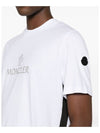 Logo Cotton Short Sleeve T-Shirt White - MONCLER - BALAAN 6